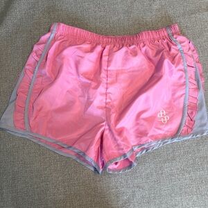 Simply Southern Pink and Gray Women's Athletic Shorts